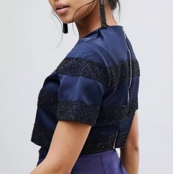 Keepsake Northern Lights Beaded Crop Top Small NWT - Picture 10 of 10